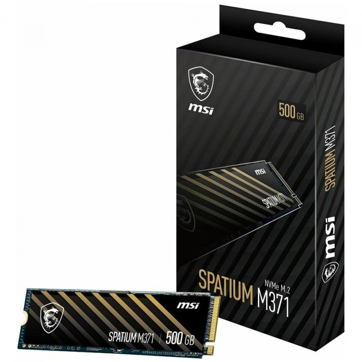SSD MSI Spatium M371, 500GB, M.2 NVMe PCIe 3.0, Leitura 2200MBs e
